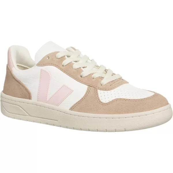 Veja Mens Esplar Leather SneakersWhite  Petale  Sahara