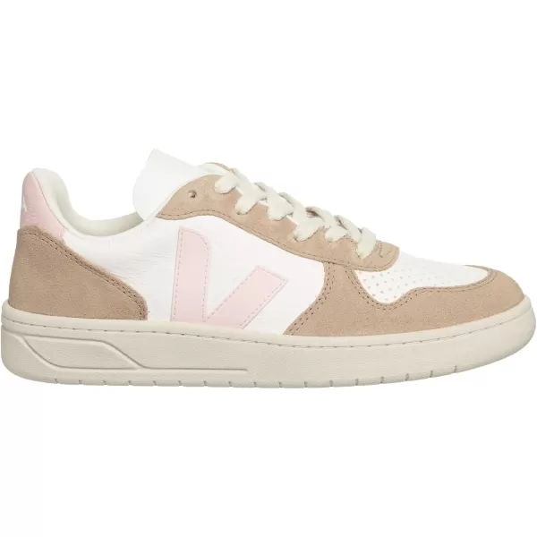 Veja Mens Esplar Leather SneakersWhite  Petale  Sahara