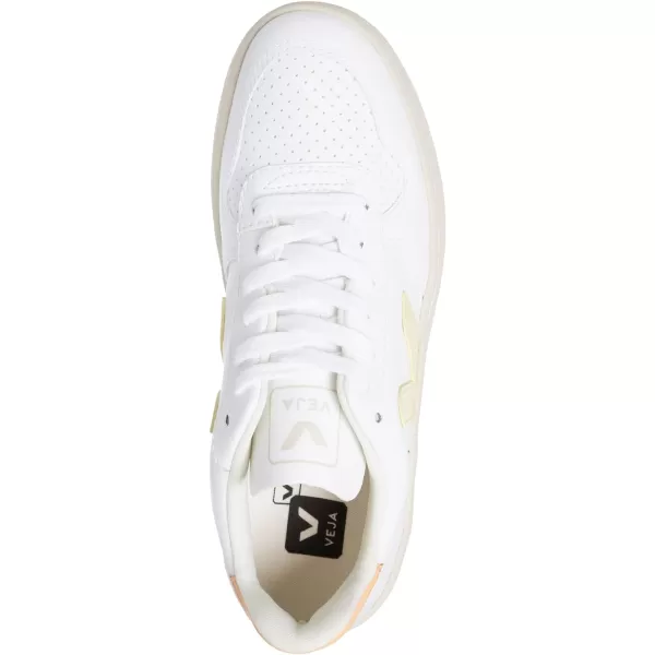 Veja Mens Esplar Leather SneakersWhite  Sun  Peach