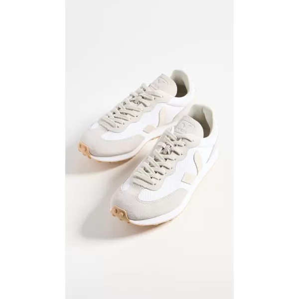 Veja Mens Esplar Leather SneakersWhite PierreNatural