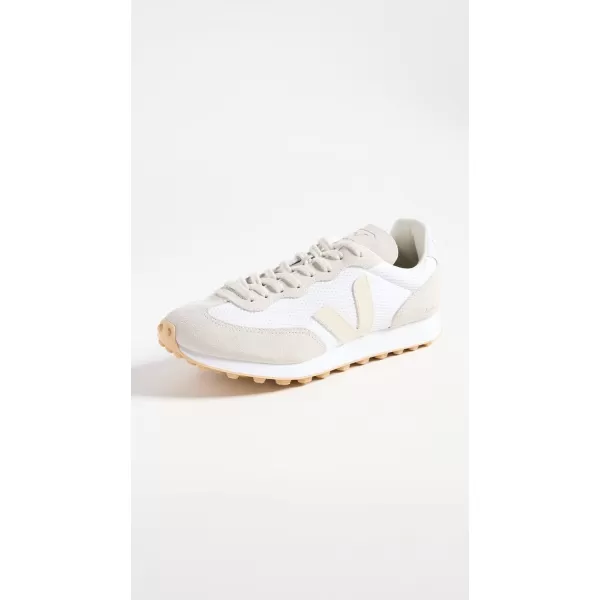 Veja Mens Esplar Leather SneakersWhite PierreNatural