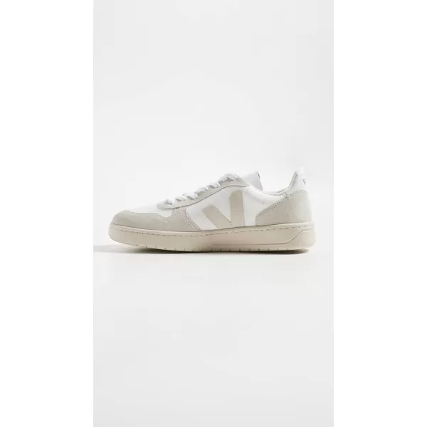 Veja Mens V 10 B Mesh SneakersWhite Natural Pierre