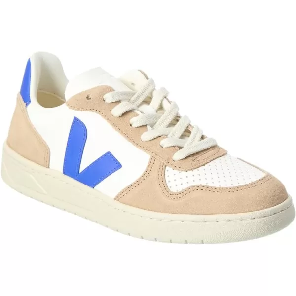 Veja Mens V10 Leather SneakersExtra WhiteParosSahara