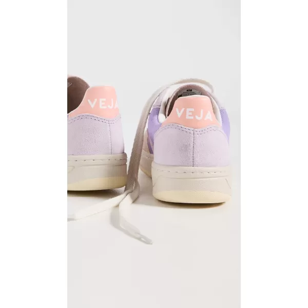 Veja Mens V10 Leather SneakersMultico Lavande