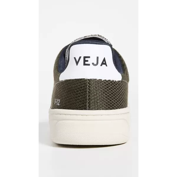 Veja Mens V10 Leather SneakersOliveWhite