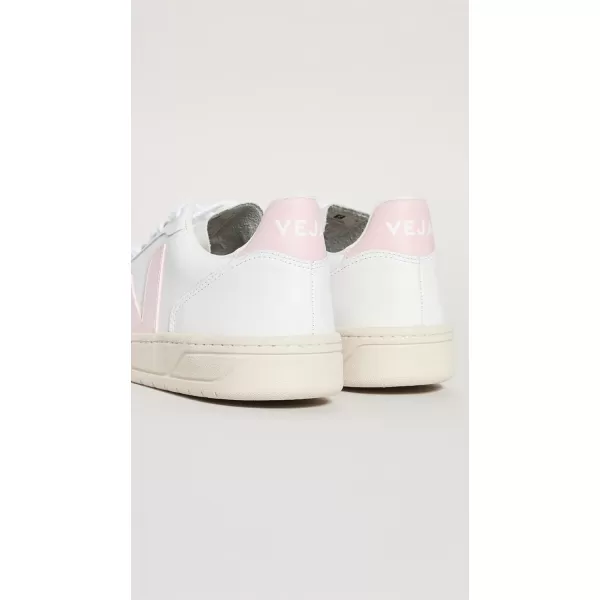 Veja Mens V10 Leather SneakersWhite