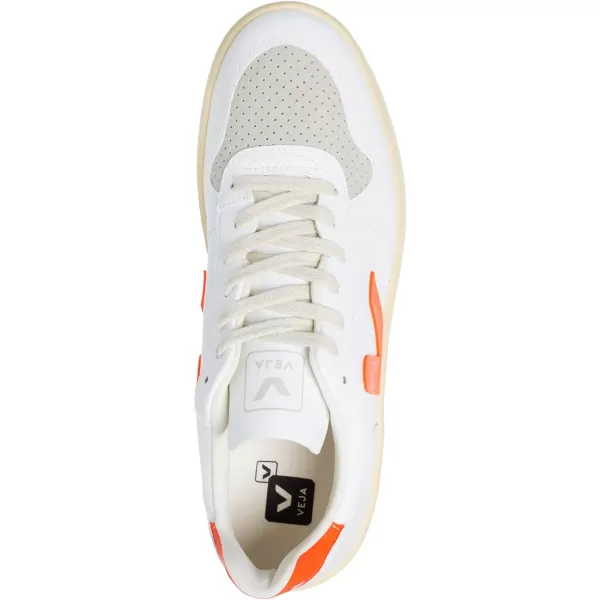 Veja Mens V10 SneakersWhite  Orange Fluo