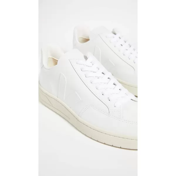 Veja Mens V12 Leather SneakersExtra White