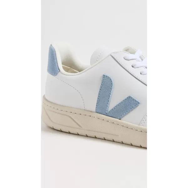 Veja Mens V12 Leather SneakersExtra White Steel