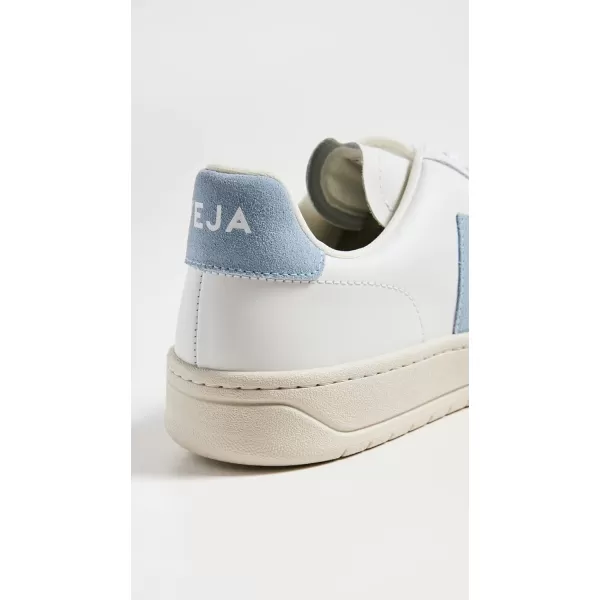 Veja Mens V12 Leather SneakersExtra White Steel