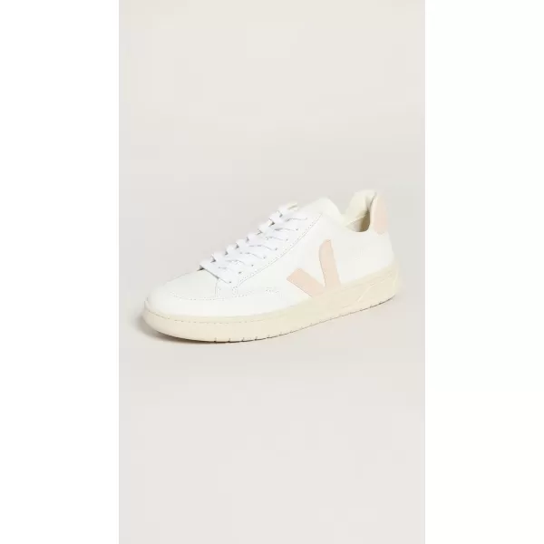 Veja Mens V12 Leather SneakersWhitesable