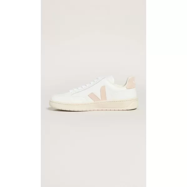 Veja Mens V12 Leather SneakersWhitesable