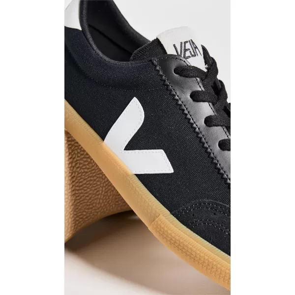 Veja Mens Volley SneakersBlackWhiteNatural