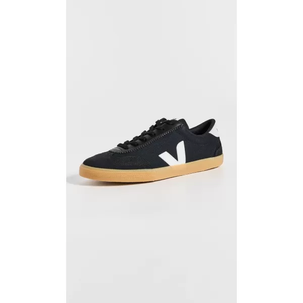 Veja Mens Volley SneakersBlackWhiteNatural