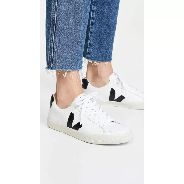 Veja Womens Esplar Low SneakersExtra WhiteBlack