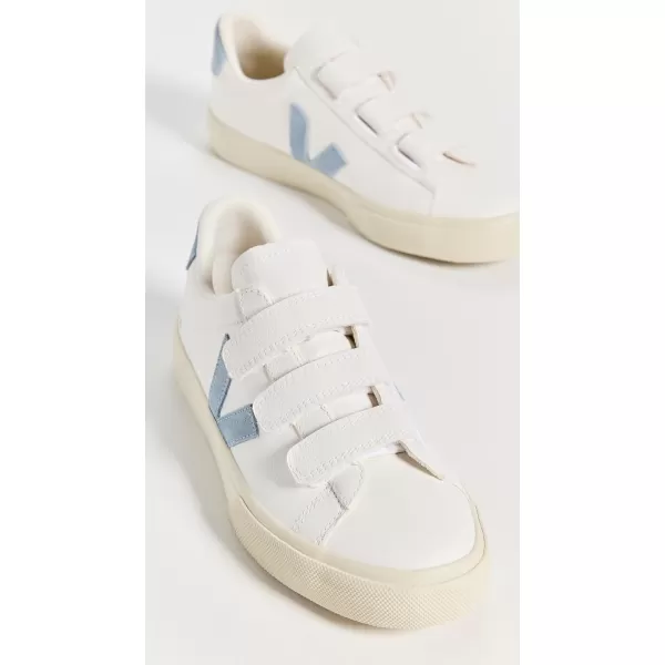 Veja Womens Recife Logo SneakersExtra White Steel