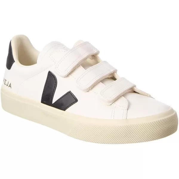 Veja Womens Recife Logo SneakersExtra WhiteBlack 1