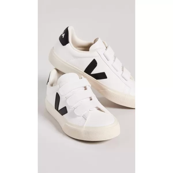 Veja Womens Recife Logo SneakersExtra WhiteBlack