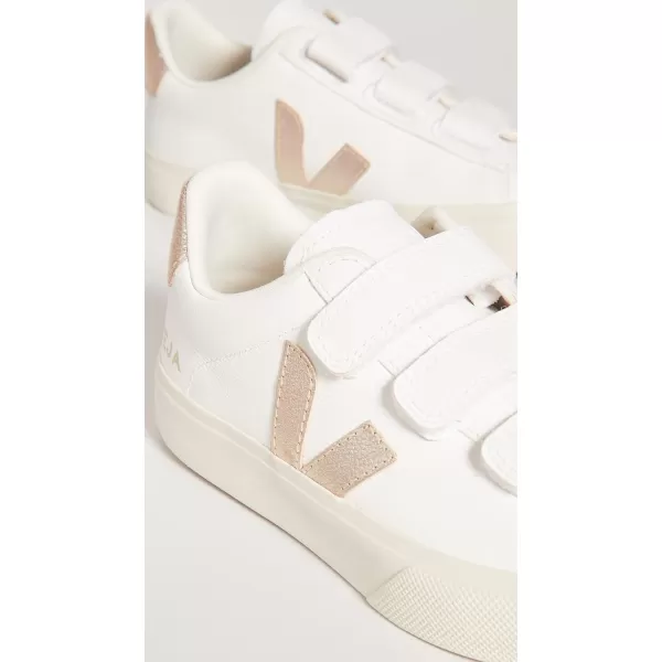 Veja Womens Recife Logo SneakersExtraWhitePlatine