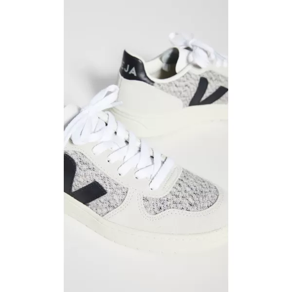 Veja Womens V10 SneakersSnowBlack