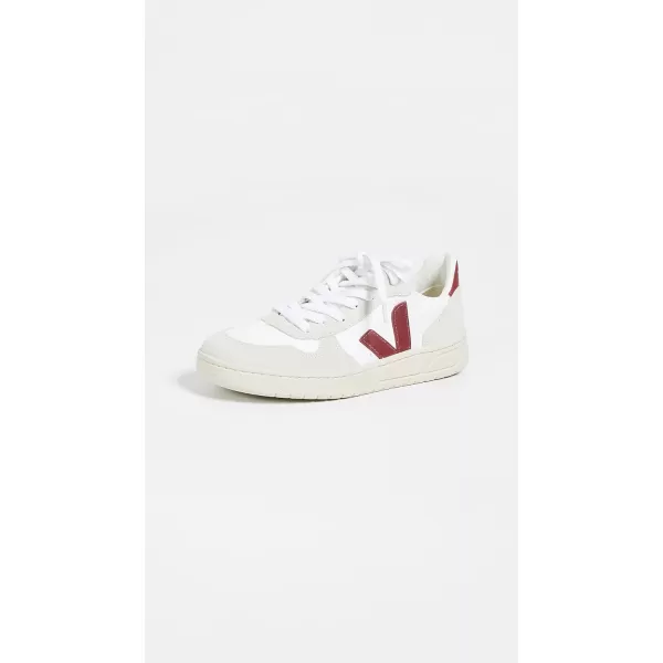 Veja Womens V10 SneakersWhiteMarsala