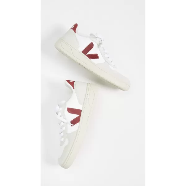 Veja Womens V10 SneakersWhiteMarsala