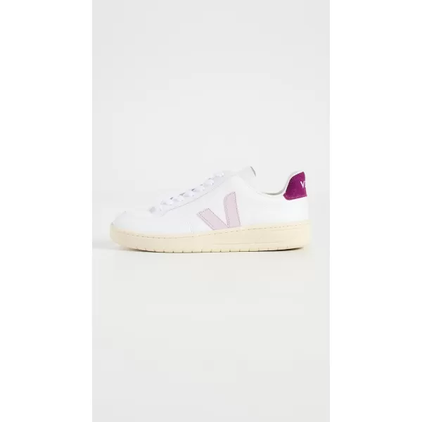 Veja Womens V12 Sneakers Extra White 4 Medium USExtrawhiteparmemagenta