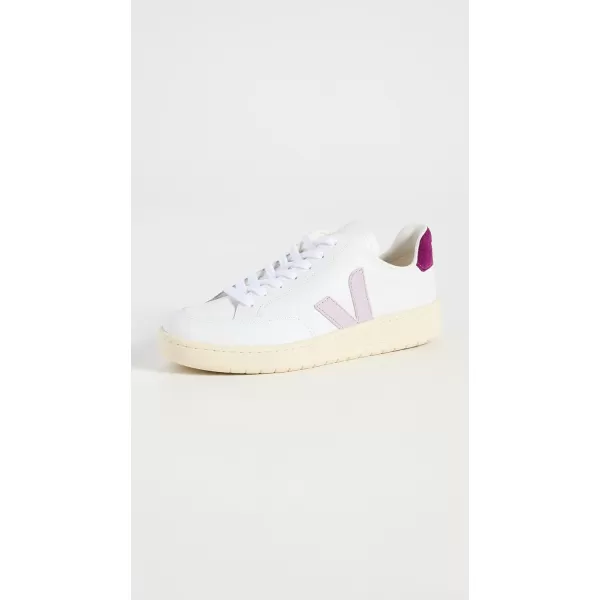 Veja Womens V12 Sneakers Extra White 4 Medium USExtrawhiteparmemagenta