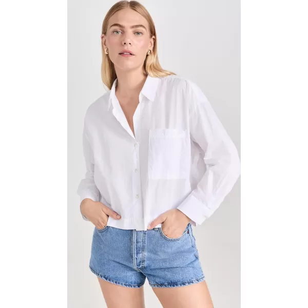 Velvet Womens Lucille Cotton Button Up ShirtWhite