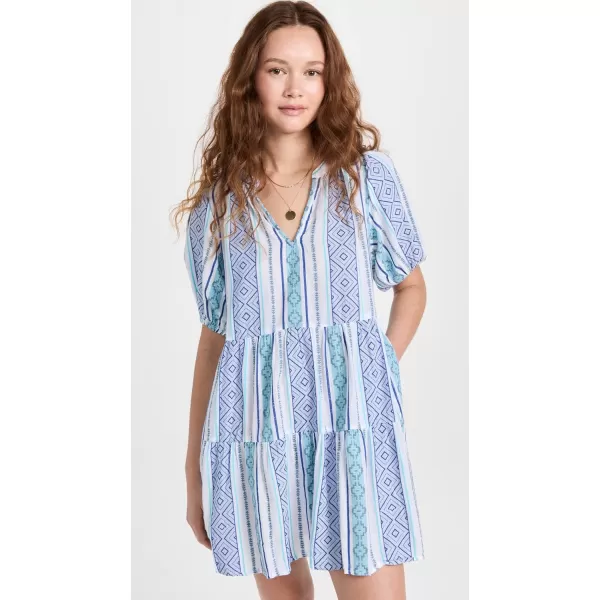 Velvet Womens Monique Jacquard DressBlue