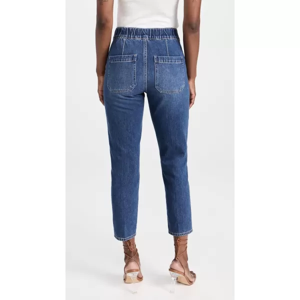 Veronica Beard Jean Womens Arya Cargo Straight Jeans with Elastic WaistRunaway