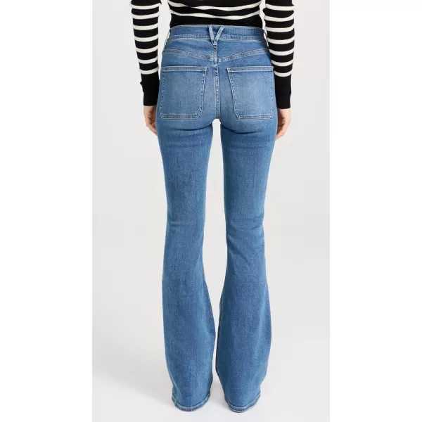 Veronica Beard Jean Womens Beverly Skinny Flare Jeans with PatchSierra