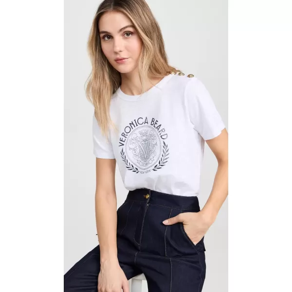 Veronica Beard Jean Womens Carla Graphic TeeWhiteNavy