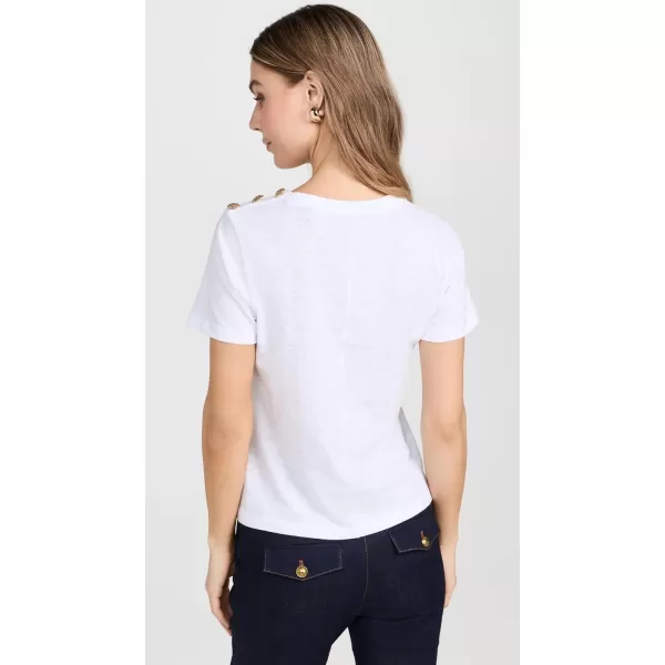 Veronica Beard Jean Womens Carla Graphic TeeWhiteNavy