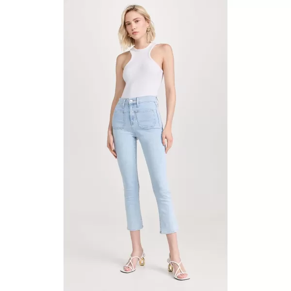 Veronica Beard Jean Womens Carly Kick Flare Jeans with Patch PocketsGet Reel