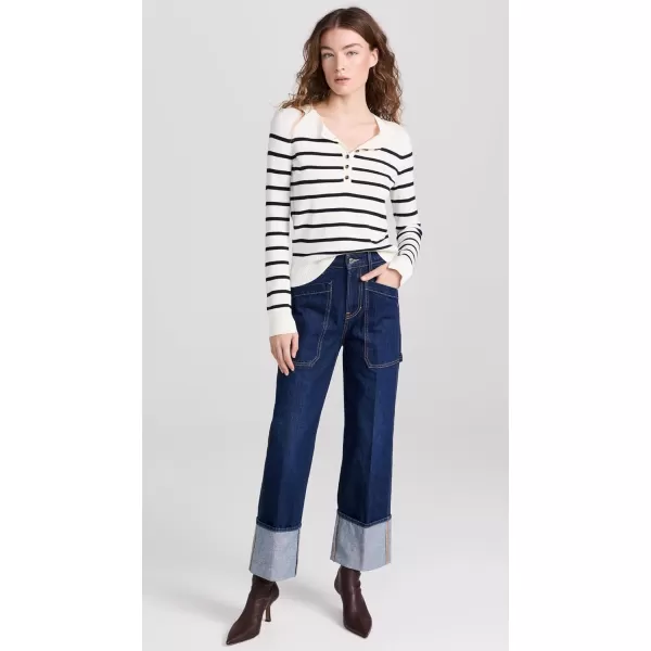 Veronica Beard Jean Womens Dianora TopOff WhiteNavy