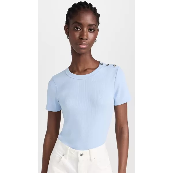 Veronica Beard Jean Womens Draya TeeIce Blue