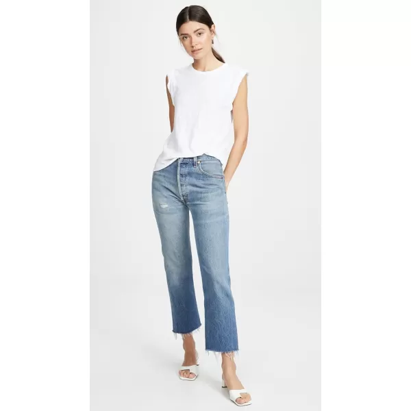 Veronica Beard Jean Womens Dree Muscle TeeWhite