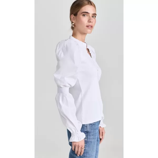 Veronica Beard Jean Womens Effy Top White LVeronica Beard Jean Womens Effy Top White L