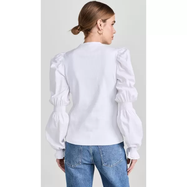 Veronica Beard Jean Womens Effy Top White LVeronica Beard Jean Womens Effy Top White L