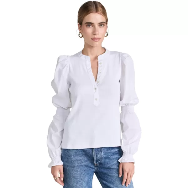 Veronica Beard Jean Womens Effy Top White LVeronica Beard Jean Womens Effy Top White L