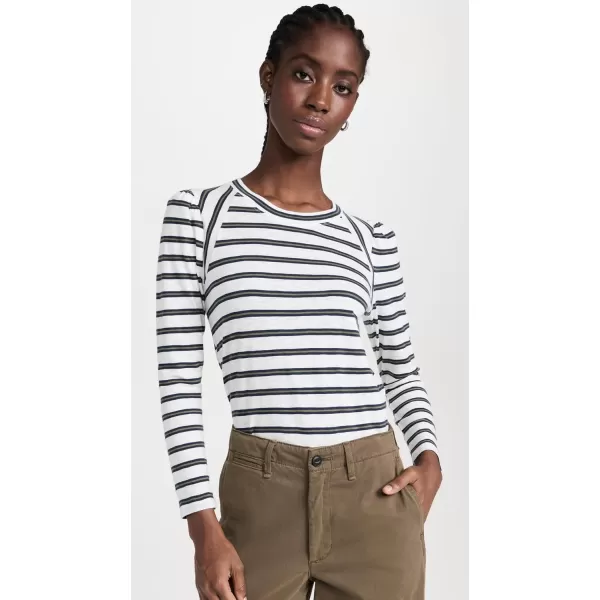 Veronica Beard Jean Womens Mason Baseball TeeOff WhietMaSt Ar