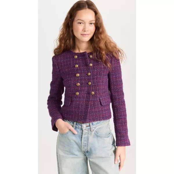 Veronica Beard Womens Bentley JacketAubergine Multi