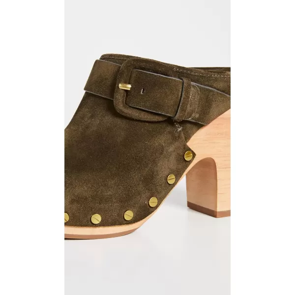 Veronica Beard Womens Dacey ClogsMilitary