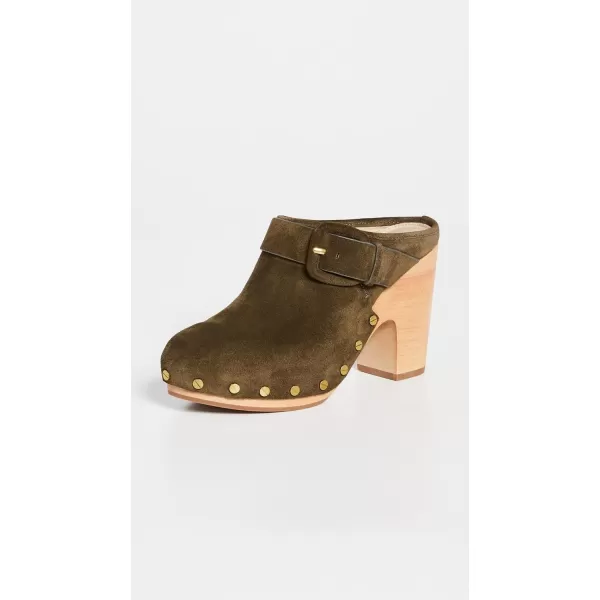 Veronica Beard Womens Dacey ClogsMilitary