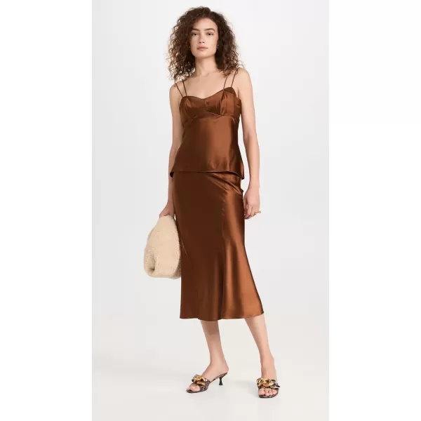 Veronica Beard Womens Sorelle SkirtDark Ochre