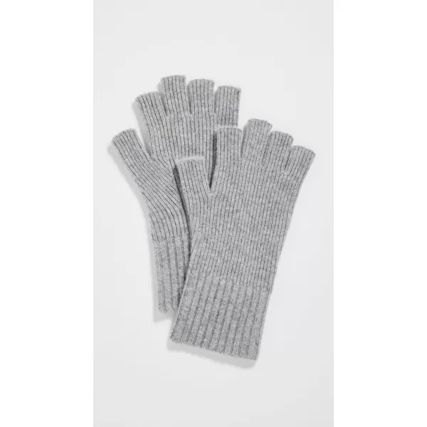 Vince Mens Cashmere Blend Rib Knit Fingerless GlovesHeather Grey