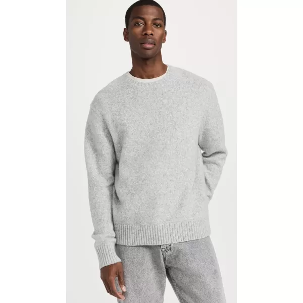 Vince Mens Melange LS CrewLt H Grey