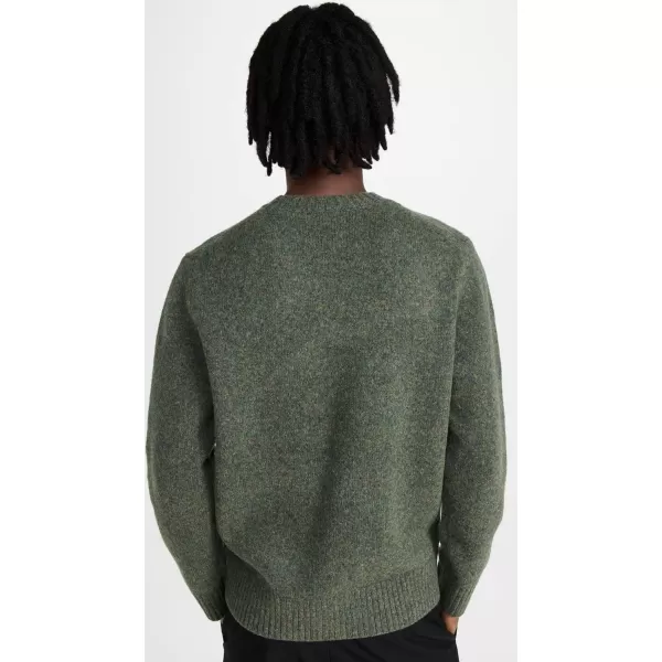 Vince Mens Melange LS CrewOlive Field