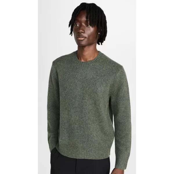 Vince Mens Melange LS CrewOlive Field